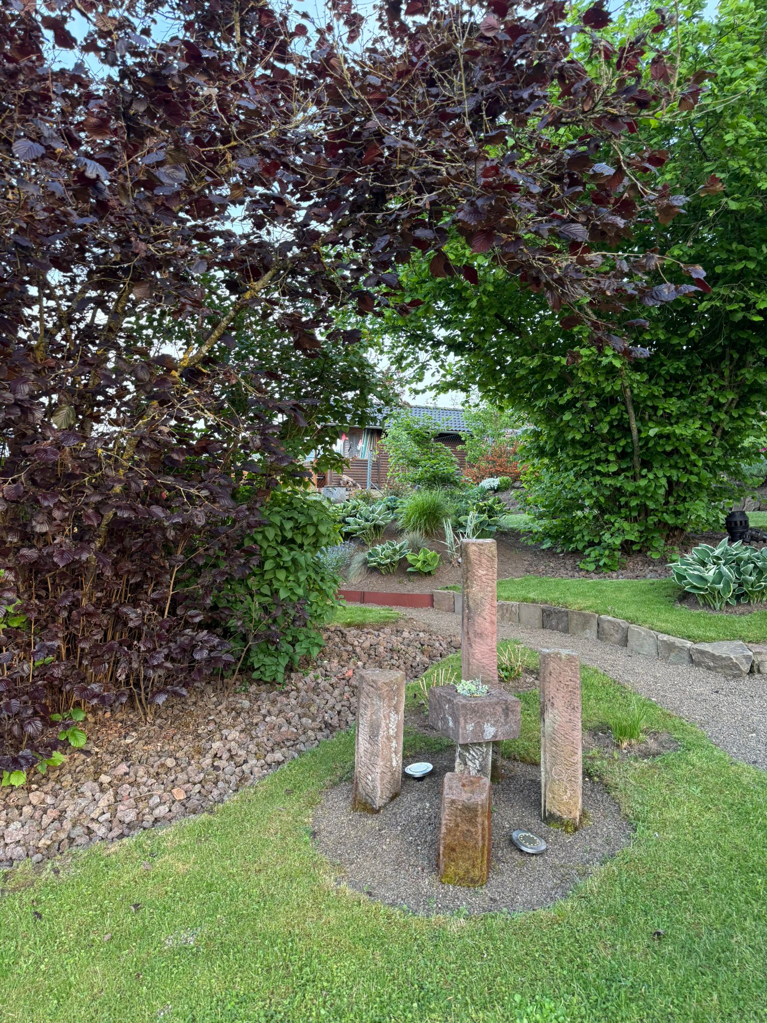Blühende Gartenlandschaft